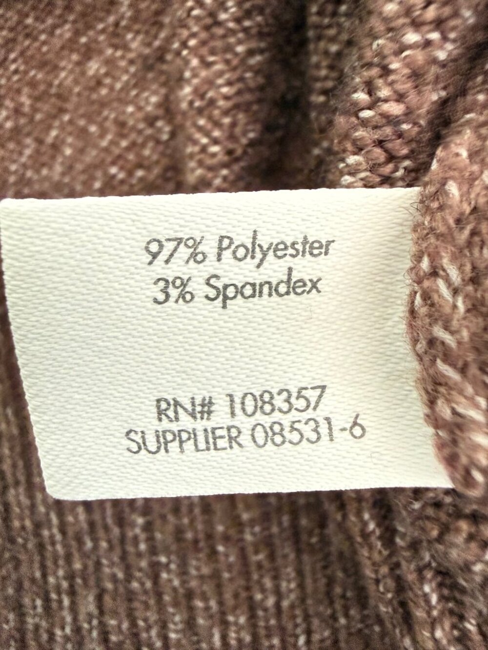 Stylus Two Tone Sweater Size Large - Picture 5 of 6